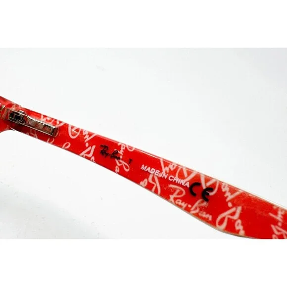 Ray-Ban Eyeglass Frames Kids Black Red Good RB 5228 2479 50-17-140 - Picture 6 of 7